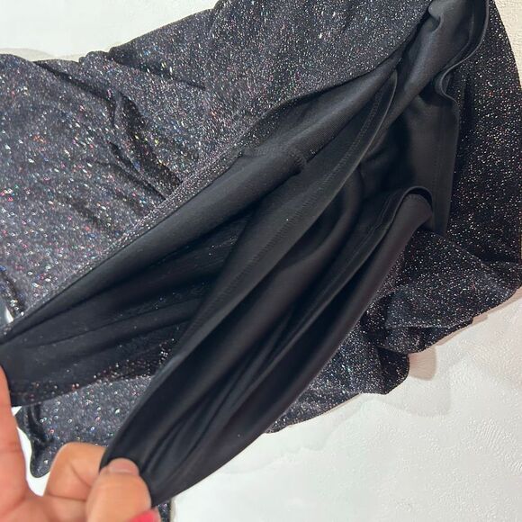 Jessica H Black Multicolor Glitter Dress Size 16 • Long Sleeve Party Cocktail Dr - Picture 10 of 10